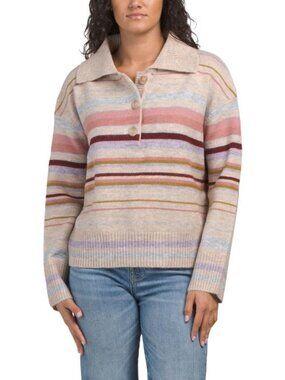 JOIE Long Sleeve Striped Sweater